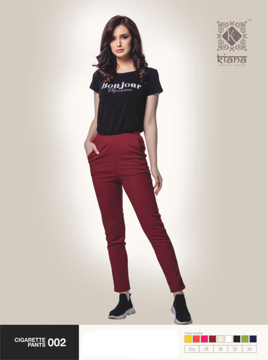 Wholesale Cotton Lycra Cigarette Pant Wholesale Cotton Lycra Cigarette Pant